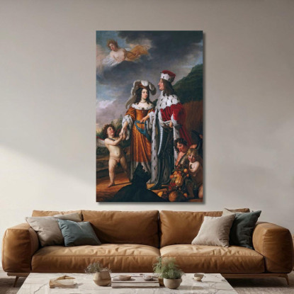 Louise Henriette Lleva A Friedrich Wilhelm Elector De Brandeburgo Con Sus Padres Gerard van Honthorst cuadro en lienzo