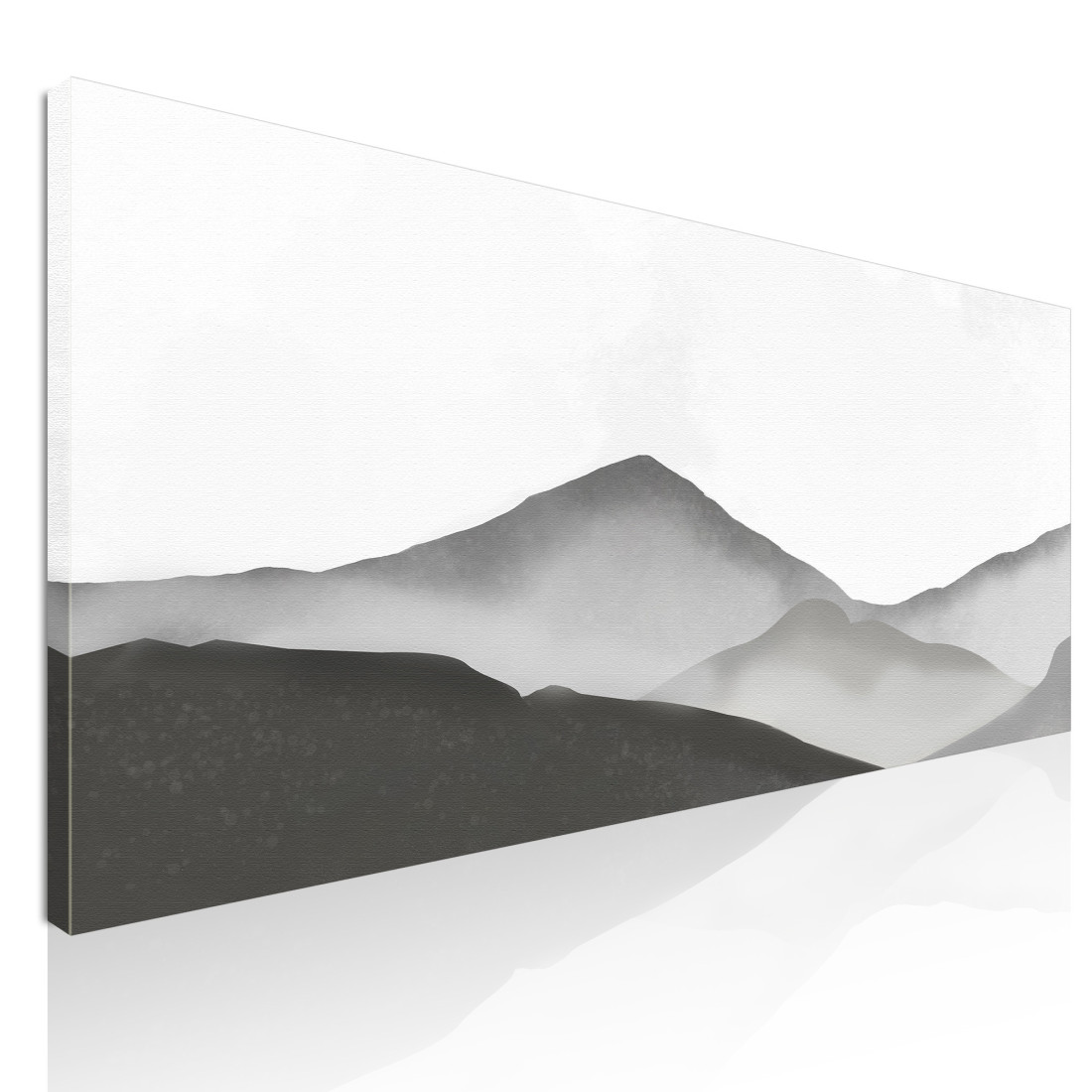 Quadro Paesaggio Astratto Paesaggio Montuoso Nebbioso Grigio E Bianco Minimalista abl10 quadro stampato su tela Quadro Paesaggio Astratto Paesaggio Montuoso Nebbioso Grigio E Bianco Minimalista abl10 quadro stampato su tela