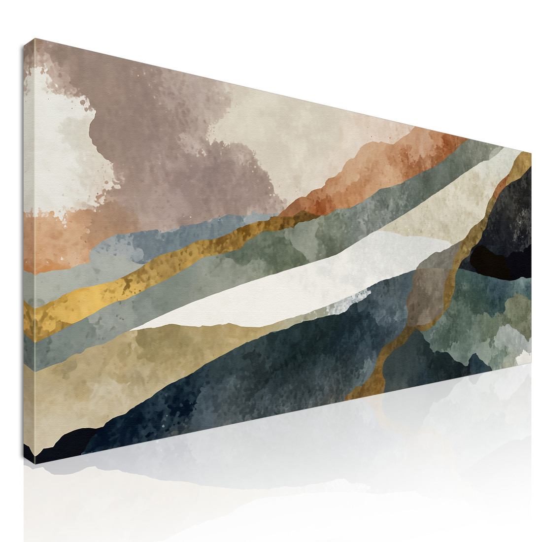 Quadro Forme Astratte Le Tonalità Del Paesaggio absh25 quadro stampato su tela Quadro Forme Astratte Le Tonalità Del Paesaggio absh25 quadro stampato su tela