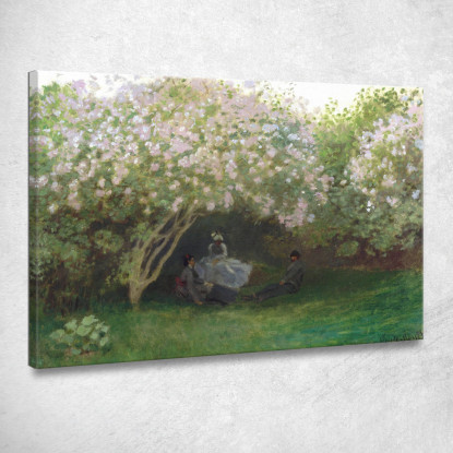 Lillà Tempo Grigio 1872 Claude Monet mnt38 quadro stampato su tela