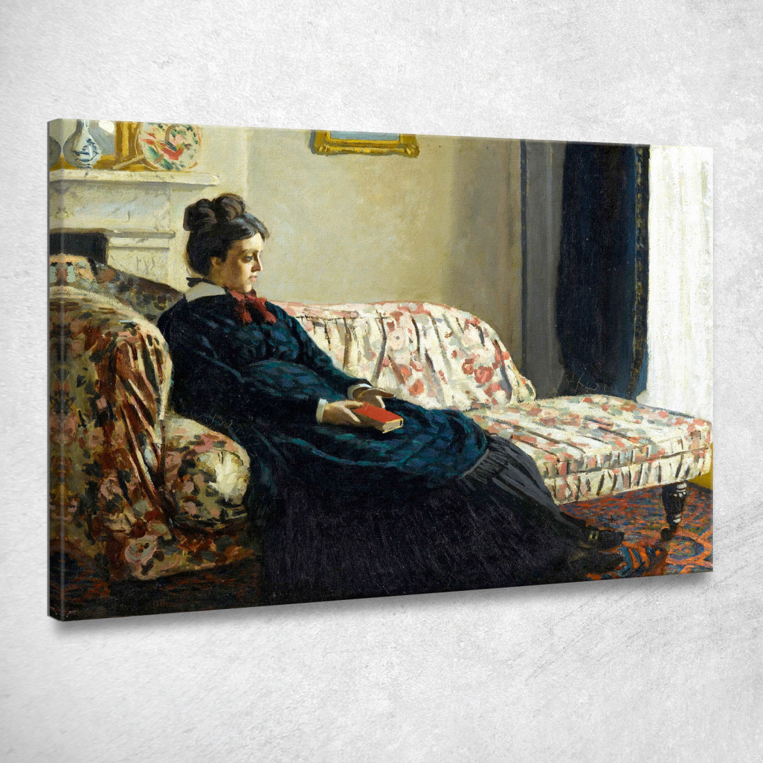 Meditazione Madame Claude Monet mnt40 quadro stampato su tela Meditazione Madame Claude Monet mnt40 quadro stampato su tela