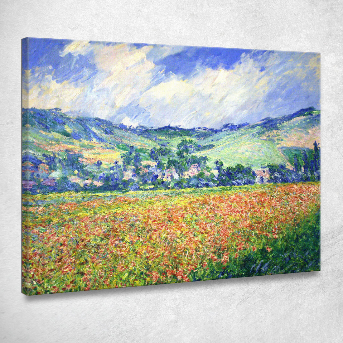 Campo Di Papaveri Periferia Di Giverny 1885 Claude Monet mnt48 quadro stampato su tela