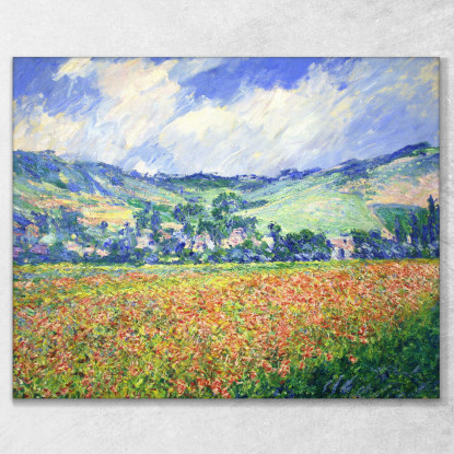 Campo Di Papaveri Periferia Di Giverny 1885 Claude Monet mnt48 quadro stampato su tela