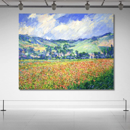 Campo Di Papaveri Periferia Di Giverny 1885 Claude Monet mnt48 quadro stampato su tela