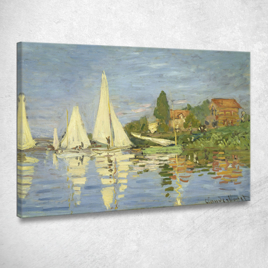 Regata Ad Argenteuil 1872 Claude Monet mnt51 quadro stampato su tela Regata Ad Argenteuil 1872 Claude Monet mnt51 quadro stampato su tela