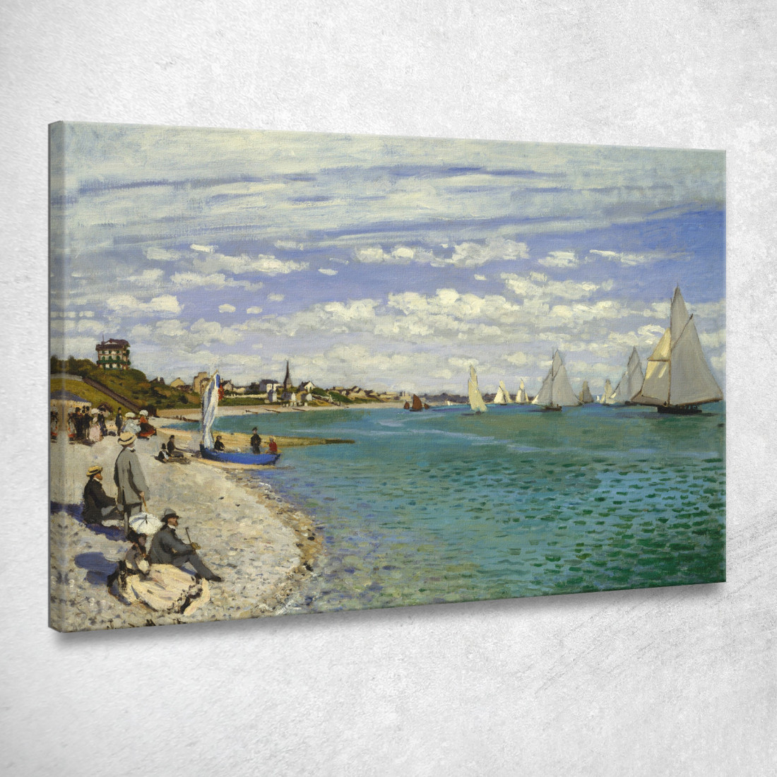 Regata A Sainte-Adresse 1867 Claude Monet mnt52 quadro stampato su tela Regata A Sainte-Adresse 1867 Claude Monet mnt52 quadro stampato su tela
