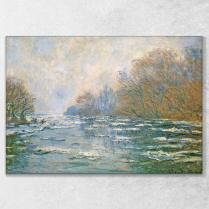 Il Disgelo Del Fiume Vicino A Vetheuil 1880 Claude Monet mnt54 quadro stampato su tela