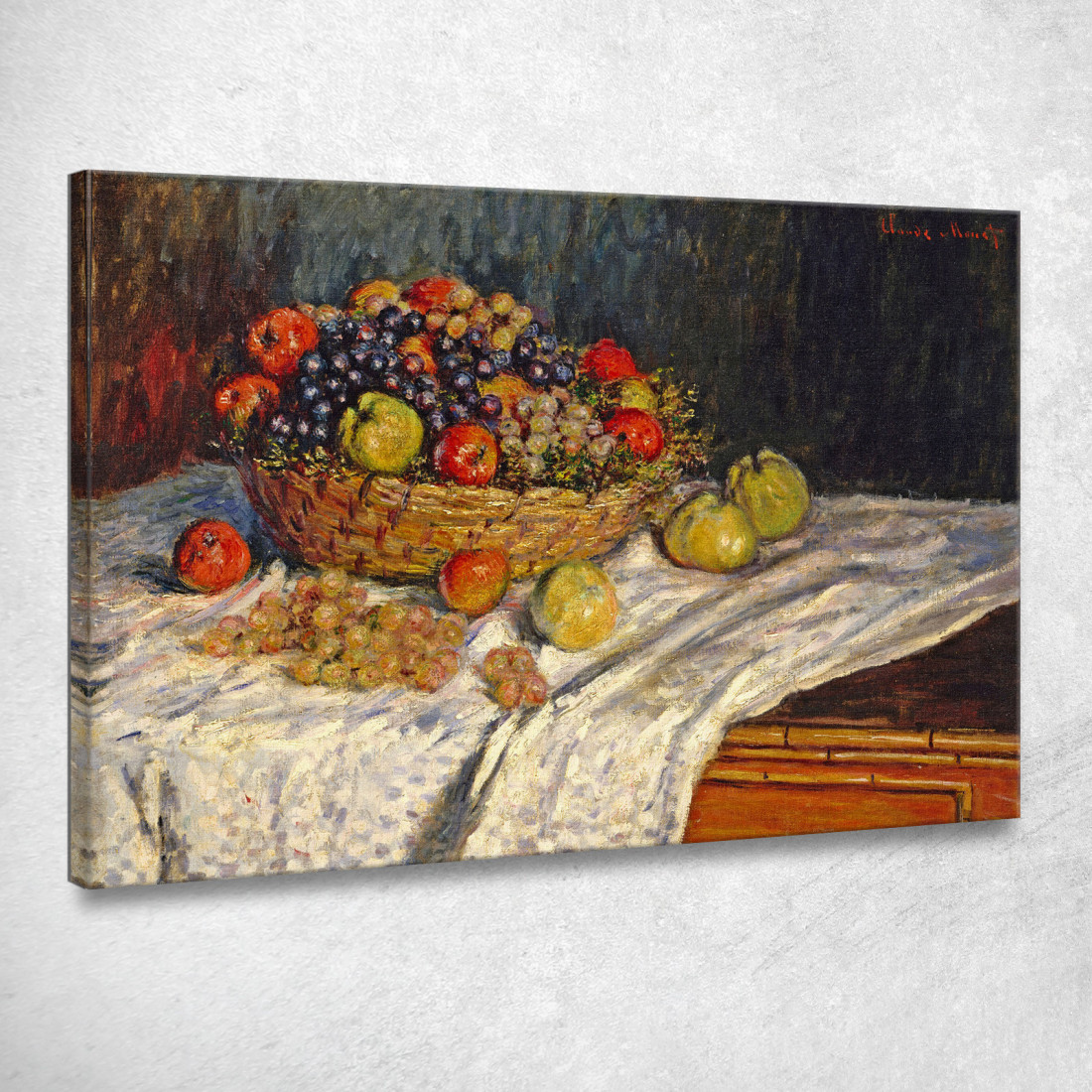 Natura Morta Con Mele E Uva 1879 Claude Monet mnt62 quadro stampato su tela Natura Morta Con Mele E Uva 1879 Claude Monet mnt62 quadro stampato su tela