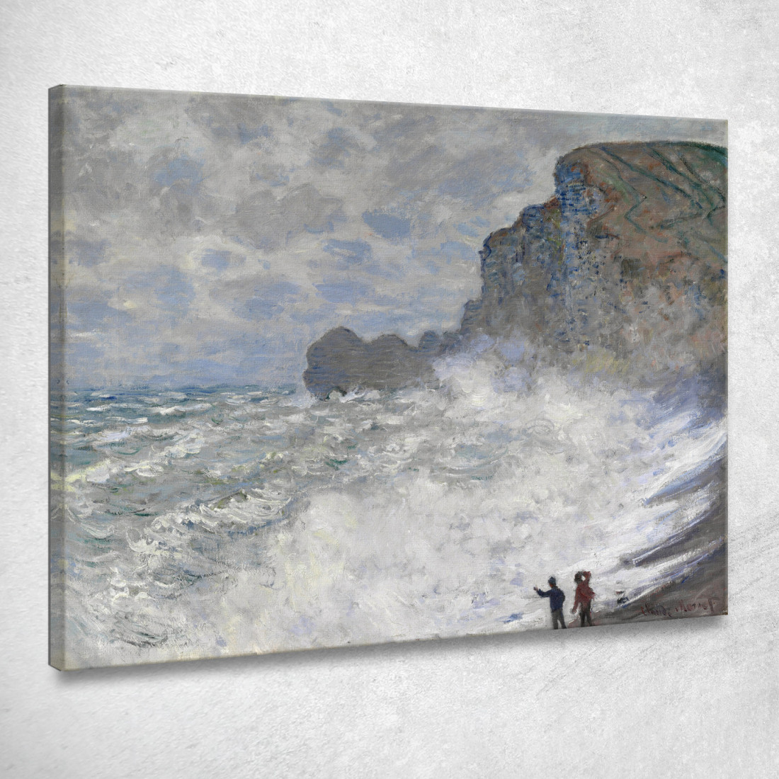 Paesaggio Marino Tempestoso 1883 Claude Monet mnt64 quadro stampato su tela