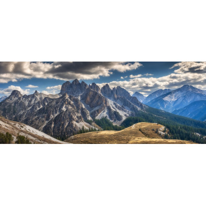 Quadro Montagne Viste Mozzafiato Sulle Montagne Sotto Cieli Drammatici mow4 quadro stampato su tela