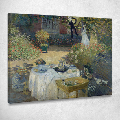 Il Pranzo 1873 Claude Monet mnt79 quadro stampato su tela