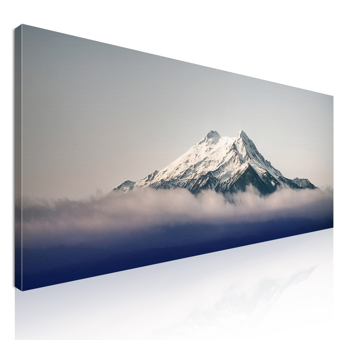 Quadro Montagne Picco Di Montagna Innevato Sopra Le Nuvole Mistiche mow23 quadro stampato su tela Quadro Montagne Picco Di Montagna Innevato Sopra Le Nuvole Mistiche mow23 quadro stampato su tela