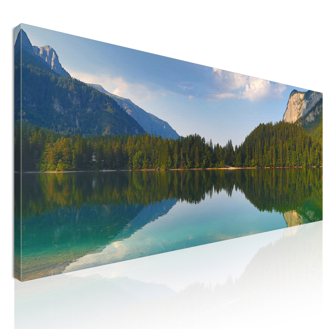 Quadro Montagne Lago Tranquillo Con Splendidi Riflessi Montani mow38 quadro stampato su tela Quadro Montagne Lago Tranquillo Con Splendidi Riflessi Montani mow38 quadro stampato su tela