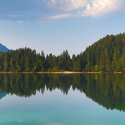 Quadro Montagne Lago Tranquillo Con Splendidi Riflessi Montani mow38 quadro stampato su tela