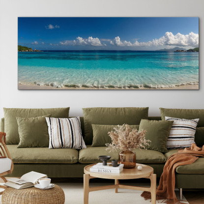 Quadro Paesaggio Mare Spiaggia Tropicale Con Acque Turchesi seal5 quadro stampato su tela