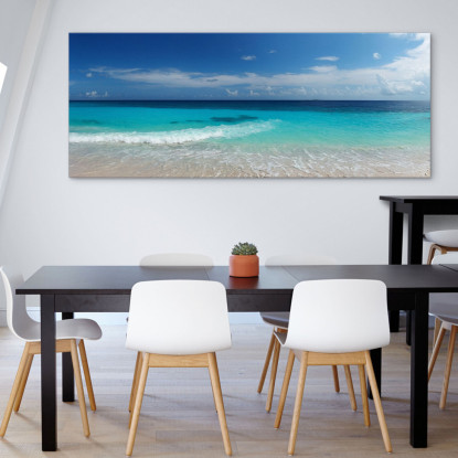 Quadro Paesaggio Mare Veduta Del Mare Cristallino E Spiaggia seal6 quadro stampato su tela