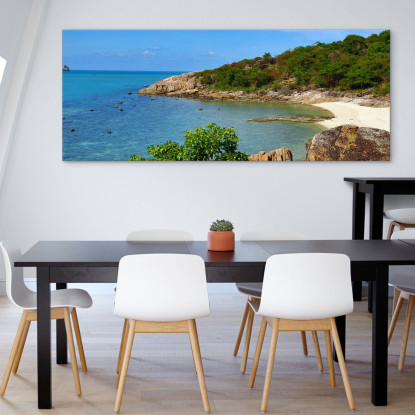 Quadro Paesaggio Mare Hidden Bay A Koh Samui Con Acque Cristalline seal18 quadro stampato su tela