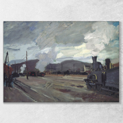 Stazione Ferroviaria Di Argenteuil 1872 Claude Monet mnt88 quadro stampato su tela