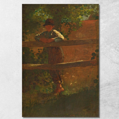 Un Garçon De Campagne Winslow Homer tableau impression sur toile