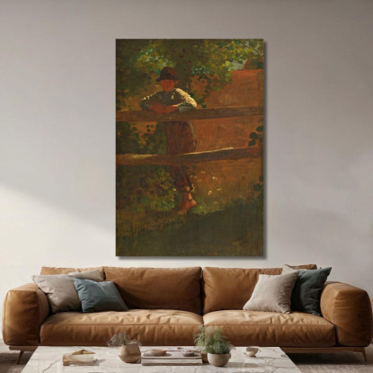 A Country Lad Winslow Homer canvas print