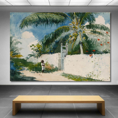 A Garden In Nassau Winslow Homer canvas print