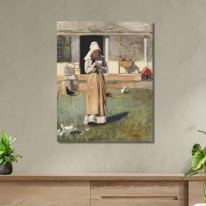 A Sick Chicken Winslow Homer canvas print