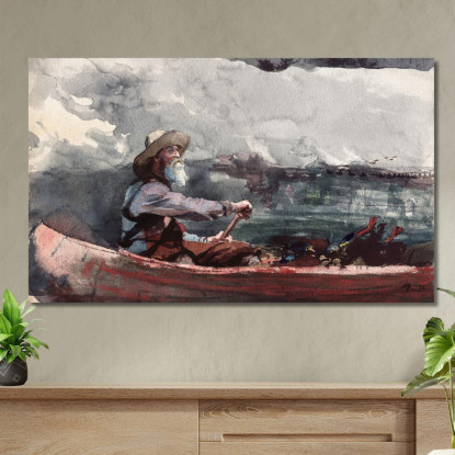 Guide Des Adirondacks Winslow Homer tableau impression sur toile