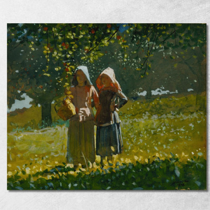 La Cueillette Des Pommes Winslow Homer tableau impression sur toile