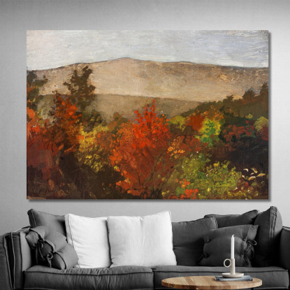 Herbstliche Baumkronen Winslow Homer drucken auf leinwand