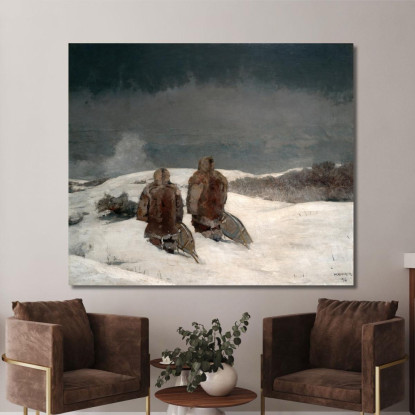 En Dessous De Zéro Winslow Homer tableau impression sur toile