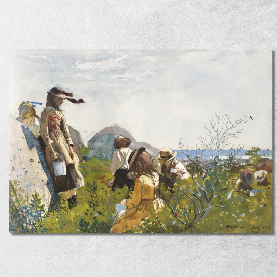 Berry Pickers Winslow Homer canvas print