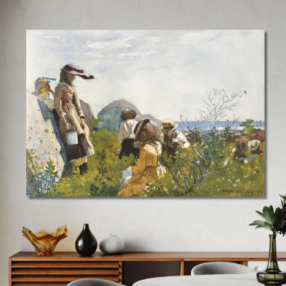 Cueilleurs De Baies Winslow Homer tableau impression sur toile