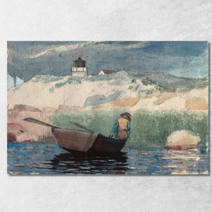 Boy In Boat Gloucester Winslow Homer canvas print