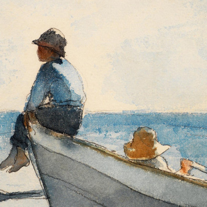 Chicos En Dory 2 Winslow Homer cuadro en lienzo