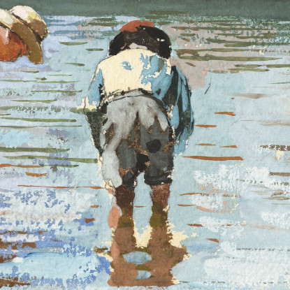 Jungen Waten Winslow Homer drucken auf leinwand