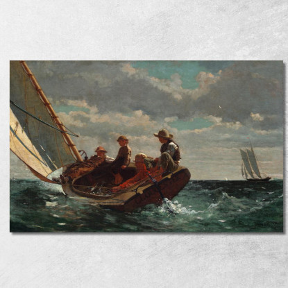 Faire Souffler Un Vent Favorable Winslow Homer tableau impression sur toile