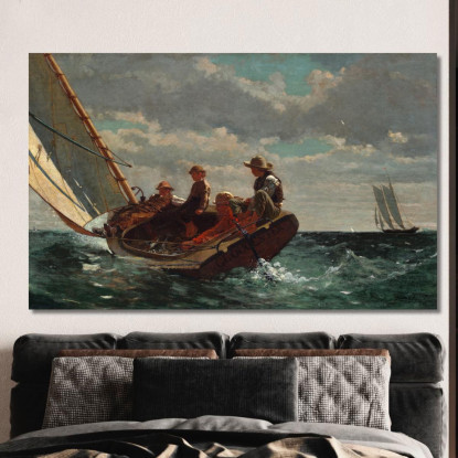 Breezing Up A Fair Wind Winslow Homer canvas print