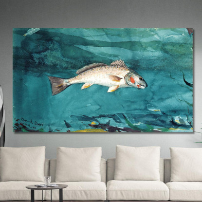 Kanalbass Winslow Homer drucken auf leinwand