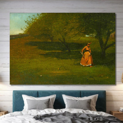 Joueur De Croquet Winslow Homer tableau impression sur toile