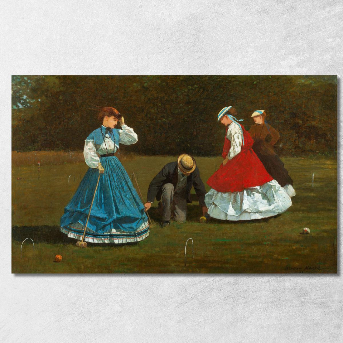 Krocket-Szene Winslow Homer drucken auf leinwand Krocket-Szene Winslow Homer drucken auf leinwand