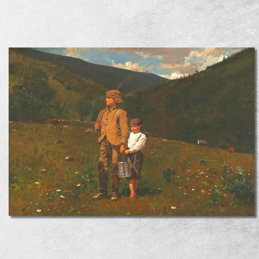 Attraversando Il Pascolo Winslow Homer quadro stampato su tela Attraversando Il Pascolo Winslow Homer quadro stampato su tela
