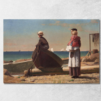 Papa Arrive Winslow Homer tableau impression sur toile