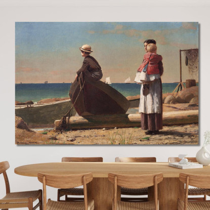 Papá Viene Winslow Homer cuadro en lienzo