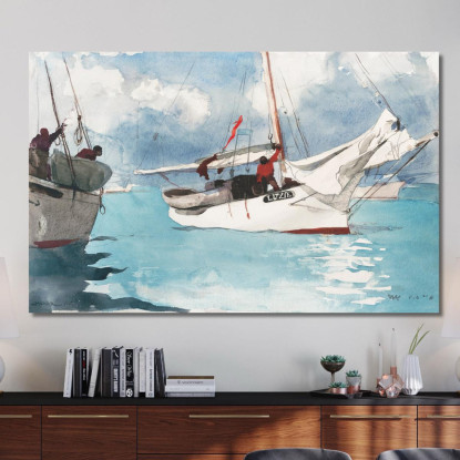 Barcos De Pesca Cayo Hueso Winslow Homer cuadro en lienzo