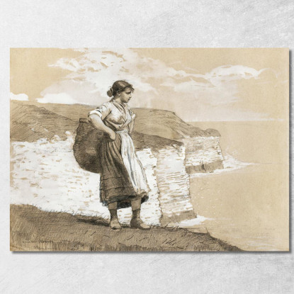 Flamborough Head Angleterre Winslow Homer tableau impression sur toile