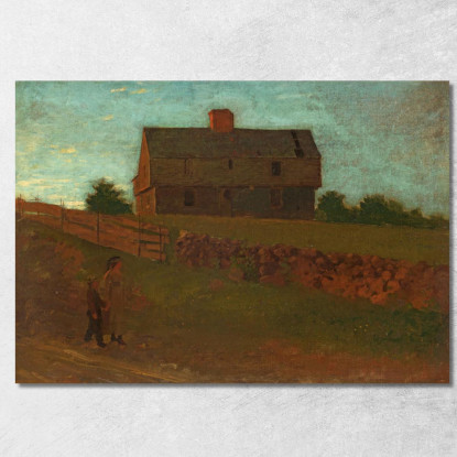 Maison De Garnison York Maine Winslow Homer tableau impression sur toile