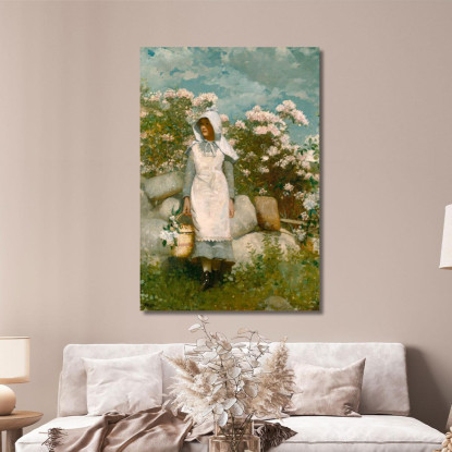 Girl And Laurel Winslow Homer canvas print