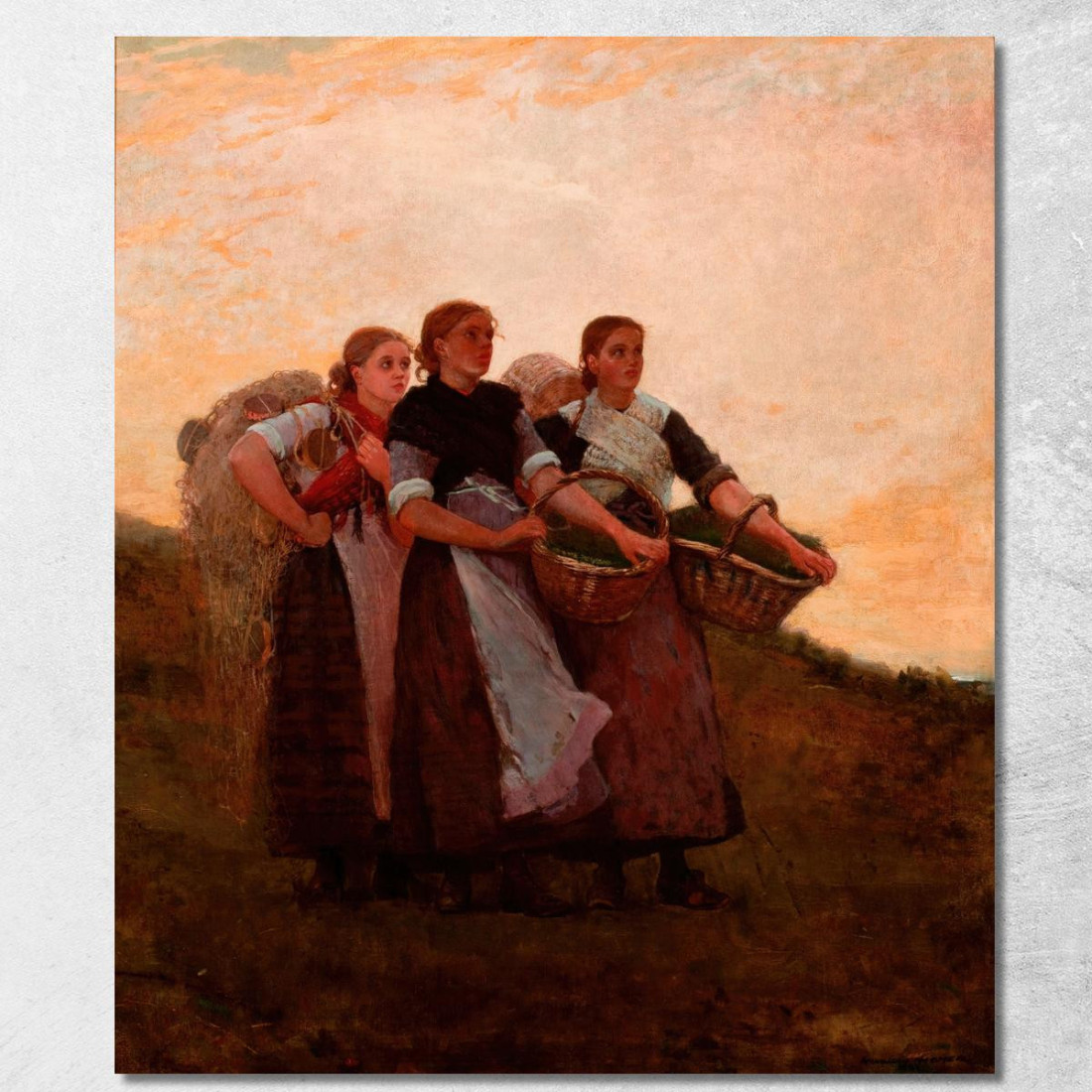 Horch! Die Lerche Winslow Homer drucken auf leinwand