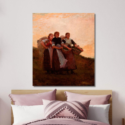 Écoutez ! L'Alouette Winslow Homer tableau impression sur toile
