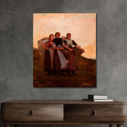 Ascolta! L'Allodola Winslow Homer quadro stampato su tela